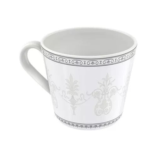 Conjunto De 6 Xicaras Com Pires Porcelana 70ml Tramontina Conjunto De 6 Xicaras Com Pires Porcelana 70ml Tramontina